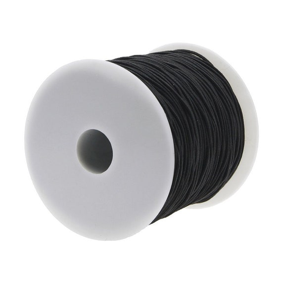 Redondo Elástico para la confección de vestidos artesanías Negro//blanco Varios Anchos sombreros Longitudes