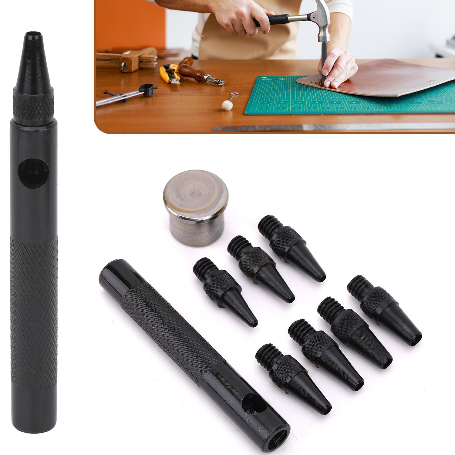 7 in 1 Hole Punch Set Hollow Hole Punch Cutting Hand Tool Set Etsy UK