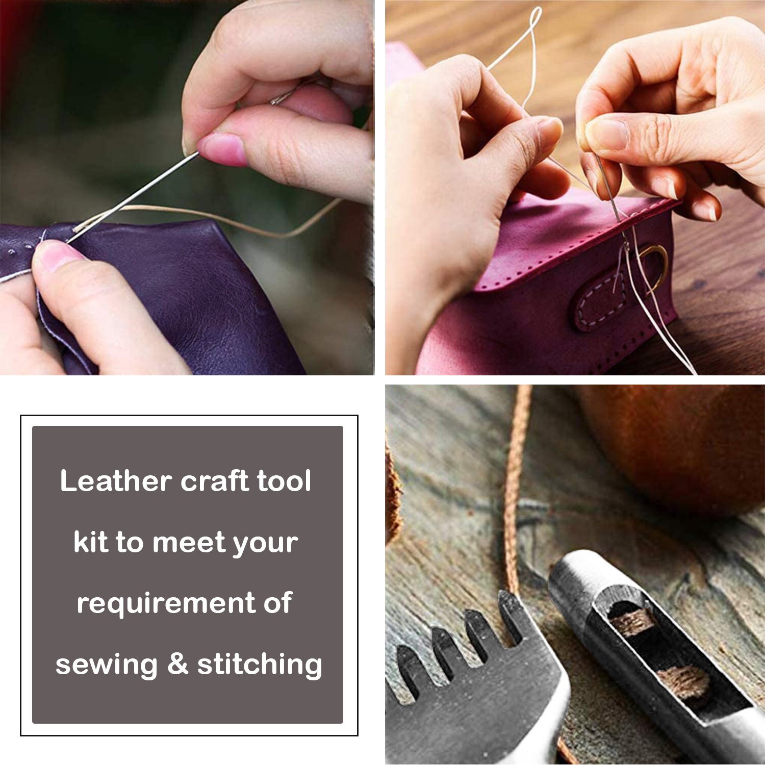 Stitching Awl, Stitching Awl Set, Leather Stitching Hole Punch Tool  Amateurs Craft For Home