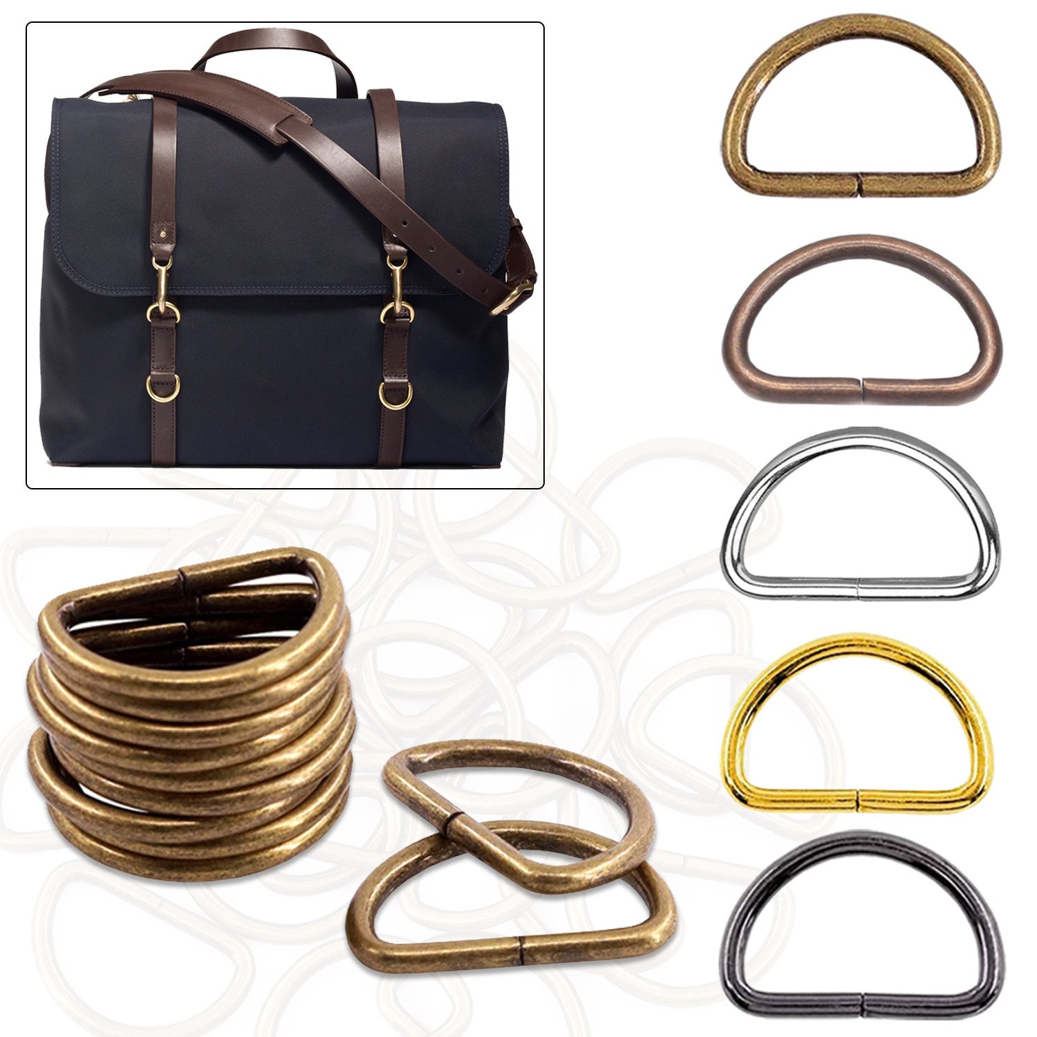 Adjustable Metal D Ring Straps -  Canada