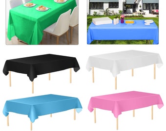 Plastic Table Cloth Plastic Table Cover For Wedding, Baby Shower, Birthday, Hen Party, Party Table Decoration, Tableware