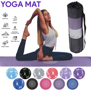 Myga Yoga Starter Kit Mat Block Sling Strap 4mm Thick Pilates Fitness Gym