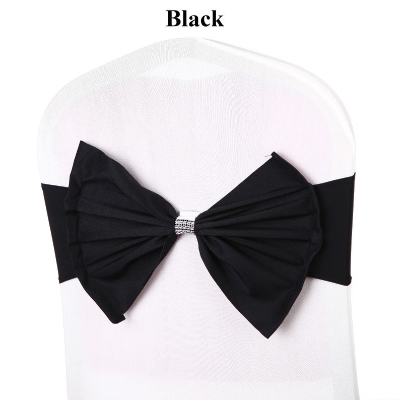 Readymade Spandex Chair Cover Bow Band Elastic Stretch Buckle Etsy