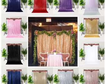 Sequin Backdrop Shiny Glitter Photography Background Photo Booth Backdrop Decorative Sequin Drape For Wedding, Prom, Birthday Party Banner