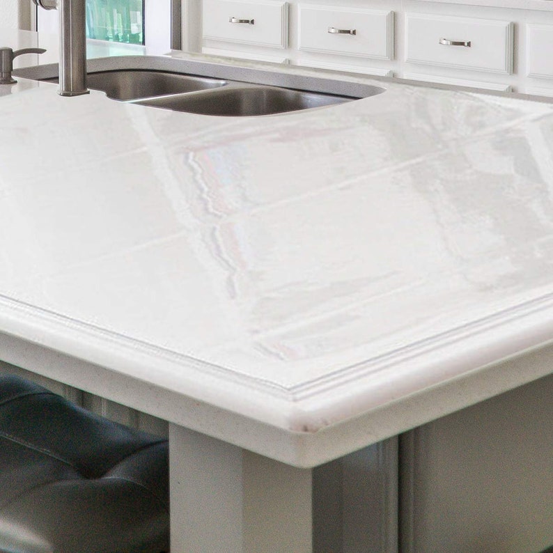 1.5mm 2mm Thick Clear Plastic Table Cover Rectangular Etsy