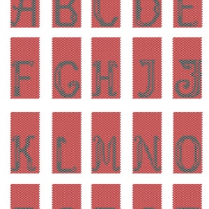 Latin Alphabet for Making a Personalized Lighter Cover Even - Etsy