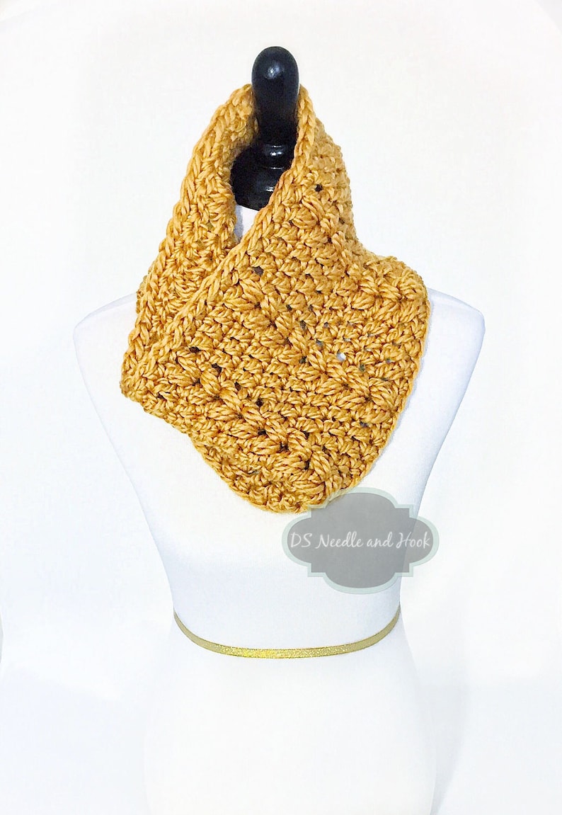 Crochet Scarf Pattern, Ribbed Puff Cowl, Crochet Infinity Scarf Pattern ...
