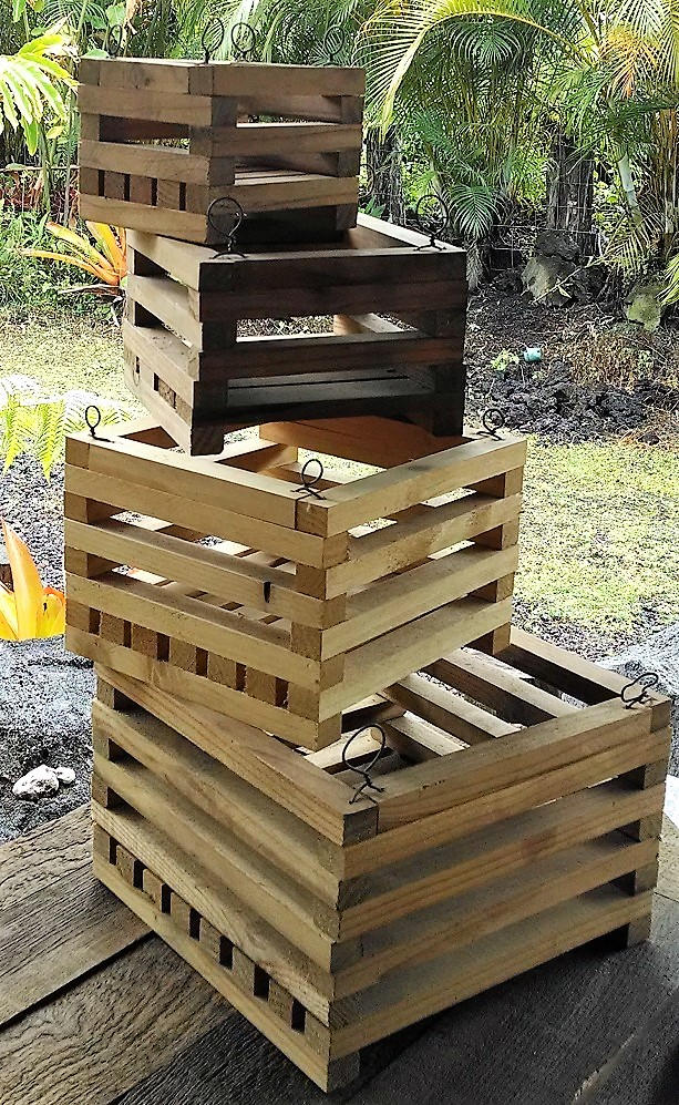 Rustic Redwood Orchid Boxes/baskets. Con Heart Redwood. Etsy UK