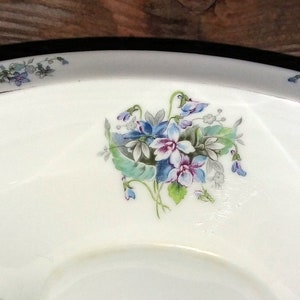 Noritake Violette Circa 1940&#39;s. Gravy Boat with attached Dish. Pattern #3054