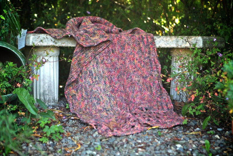 Tunisian Crochet Shawl/lap Blanket Etsy