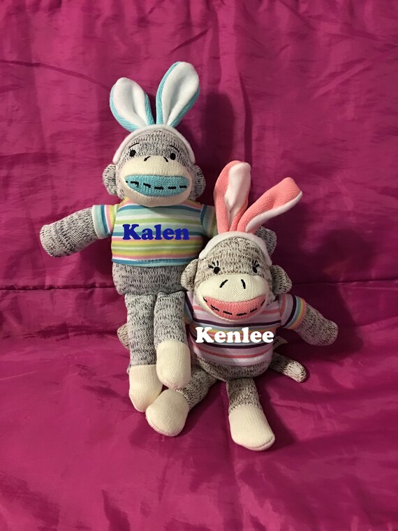 easter sock monkey