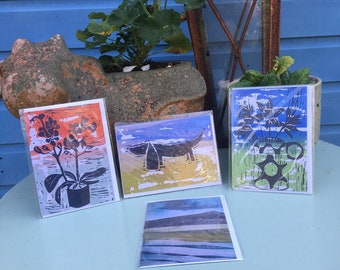 Selection of 4 Greetings Cards by Jo Booth - Set B