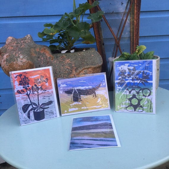 Selection of 4 Greetings Cards by Jo Booth - Set B