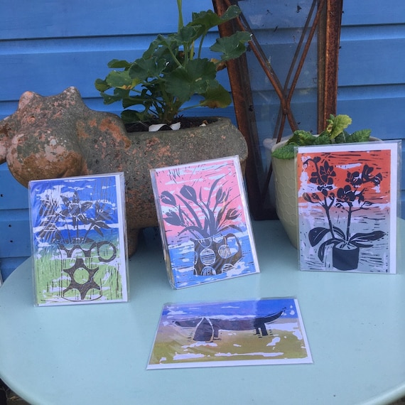Selection of 4 Greetings Cards by Jo Booth -Set A