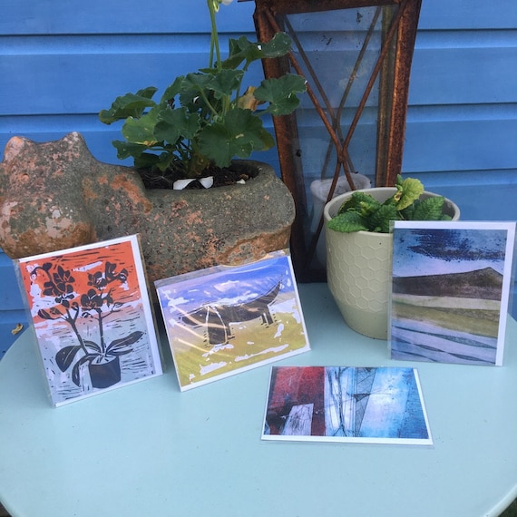 Selection of 4 Greetings Cards by Jo Booth