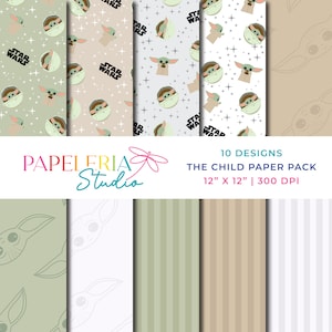 L'enfant papier numérique | Papier numérique | Papier pour scrapbooking | Papier décoratif | Téléchargement instantané