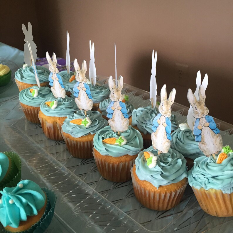 Classic Peter Rabbit Cupcake Toppers | Cupcake Toppers | Peter Rabbit ...