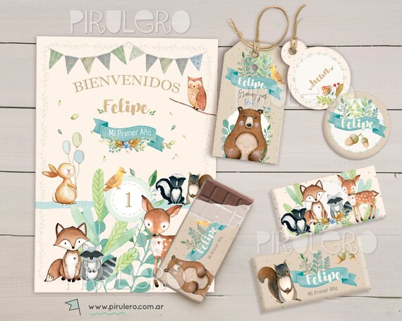 Featured image of post Kit Imprimible Invitaciones De Animales Del Bosque Para Editar
