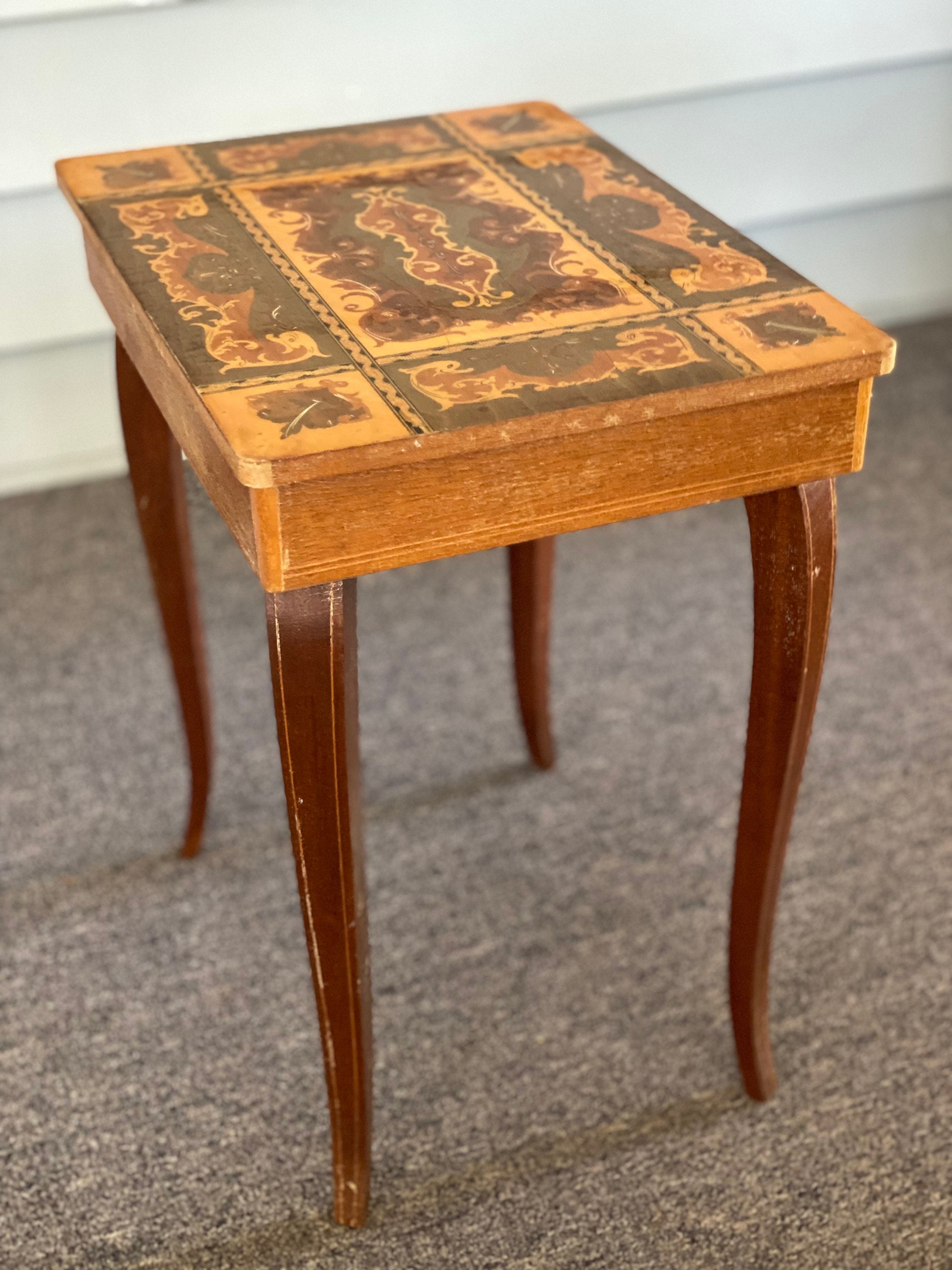 Music box table discount