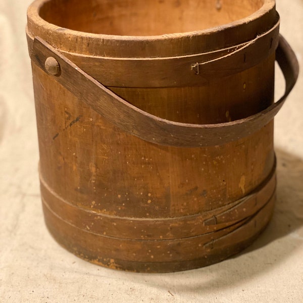 Vintage Large Water Bucket / Firkin