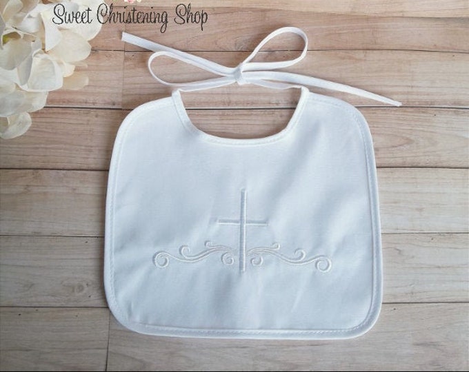 Baptism Bib for Boys Christening Bib for Girls Baptism Bib for Girl