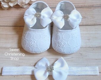 baby christening shoes