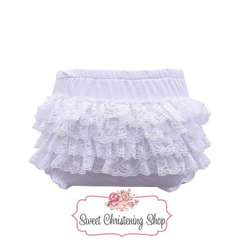 REWANGOING 3 Pack of Baby Infant Kids Girl Soild Cotton Linen Blend Soft Ruffle Bloomer Shorts Pants