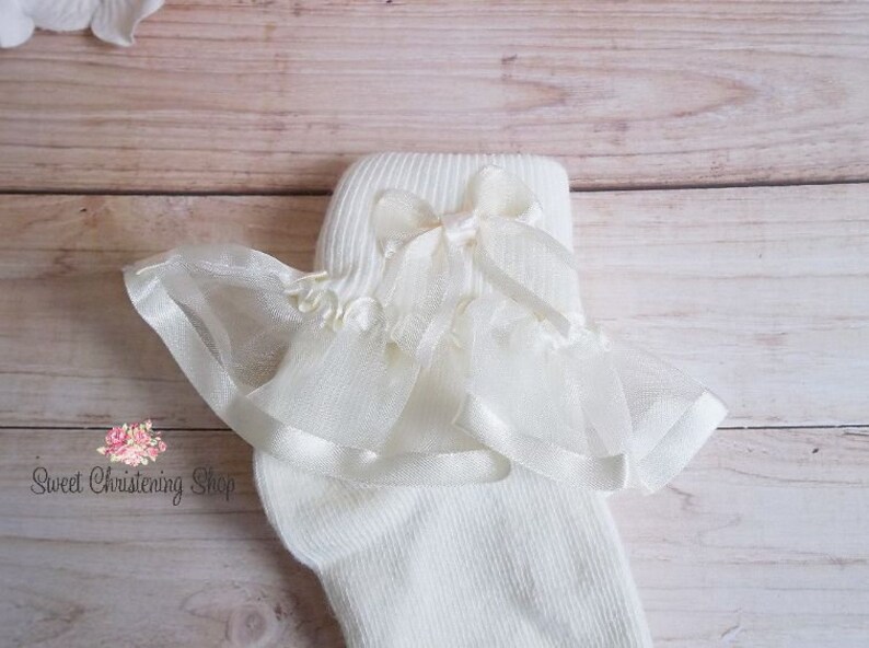 Ivory Christening Socks Baptism Socks Baby Girl Socks for Etsy