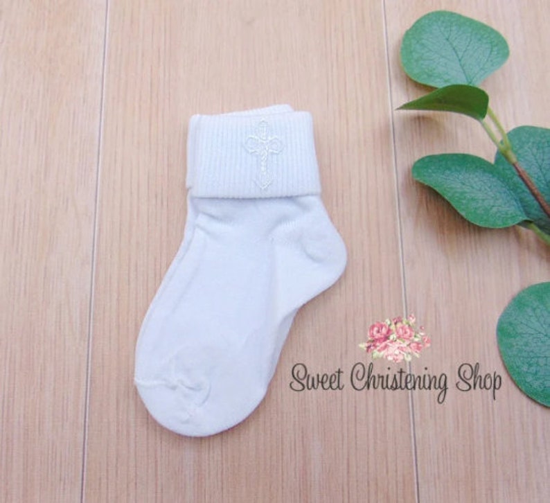 Baptism Socks Boys Boys Christening Socks Cross Socks Etsy