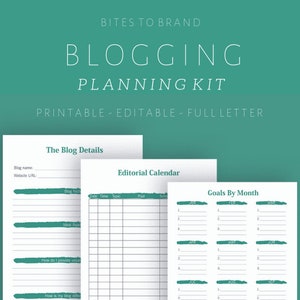 Blog Planner, Blog Post Planner, Blog Planner Printable, Planner Printable, Printable Blog Workbook, Blog Post Planner, Blog Organizer