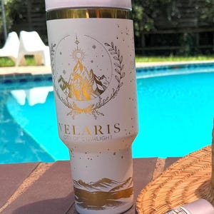 Velaris City of Starlight Engraved Tumbler ACOTAR Maasverse Tumbler