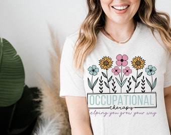 Colorful Occupational Therapy Tshirt - Unique Gift for OT Students