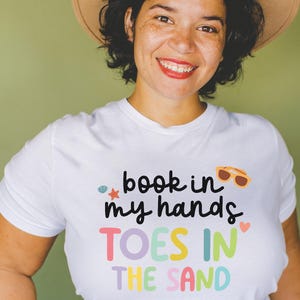 Beach T-Shirt for Book Lovers: Summer Reading Librarian Tee