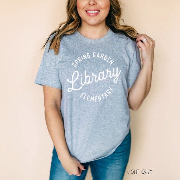 Custom Vintage Circle - Librarian T-shirt | Super-Soft, Vintage-Feel Tshirt | Reading | Libraries | Gift for Librarians | Library Science