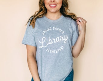 Custom Vintage Circle - Librarian T-shirt | Super-Soft, Vintage-Feel Tshirt | Reading | Libraries | Gift for Librarians | Library Science