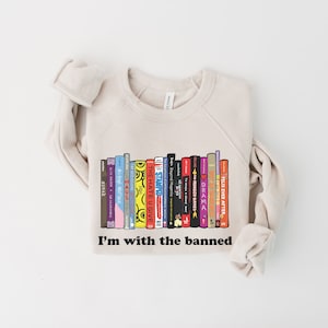 Young Adult and Kids Banned Books Gift For Her, Gift For Him, Librarian Sweatshirt, Library Sweatshirt