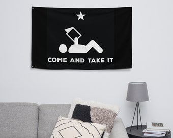 Come and Take It Banned Books Flag | Black and White Library Flag | Freedom to Read Banner | Book Lover Wall Decor | Librarian Gift