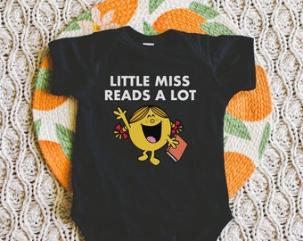 Little Miss Reads Infant Bodysuit, Raise a Reader, Reading Infant Bodysuit, Infant Clothing, Baby Shower Gift