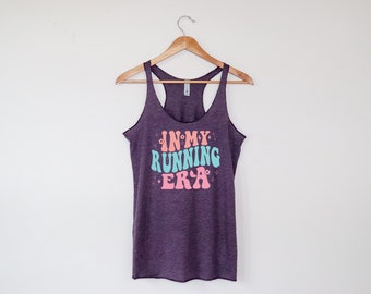 In My Running Era Racerback Tank | Super-Soft Workout Tank | Running Tshirt | Gift for Runner