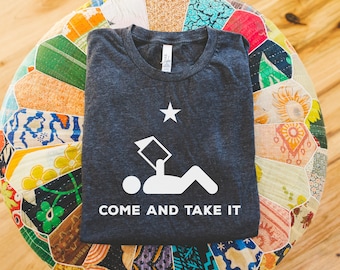 Come and Take it Book Reading Librarian Short Sleeve T-shirt |  Librarian Reading T-shirt | Bookish Tshirt | Freadom
