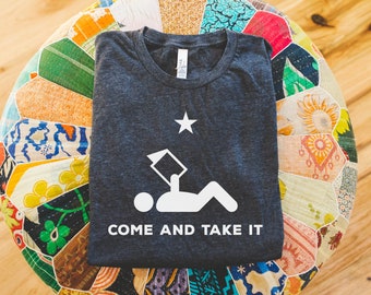 Come and Take it Book Reading Librarian Short Sleeve T-shirt |  Librarian Reading T-shirt | Bookish Tshirt | Freadom