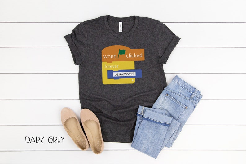 Scratch Inspired When Clicked Be Awesome Super-soft T-shirt - Etsy
