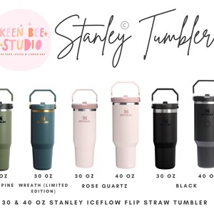 Custom Lily Floral Stanley© Engraved Tumbler Flowers Stainless Steel Cup Nature Lover Gift imagen 5