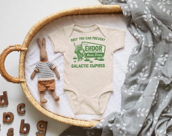 Star Wars Inspired Baby Bodysuit, Galactic Empire Funny Space Theme (Newborn-12M)