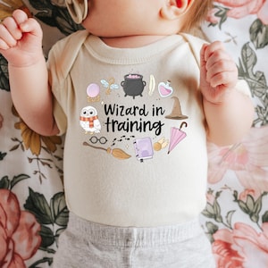 Wizard in Training Potter Baby Onesie© | Nerdy Baby Shower Gift