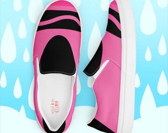 Pink Crayon Teacher Slip-on Canvas Shoes | Teacher Outfit