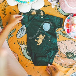 Winnie-the-Pooh Baby Onesie with Balloon | Sometimes the Smallest Things Quote | Literary Baby Shower Gift