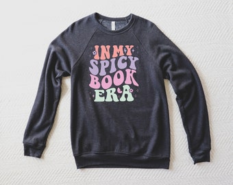 Spicy Book Era Reading Librarian Sweatshirt |  Disco Ball Shirt Bookish shirt Librarian & Reading Shirt