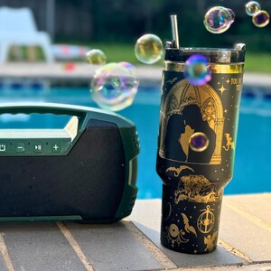 Engraved Maasverse ACOTAR Stanley Tumbler | ACOTAR Merch The Perfect Gift for Fantasy Book Lovers Dragon