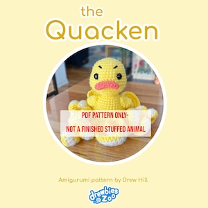 DIGITAL PDF PATTERN The Quacken Amigurumi